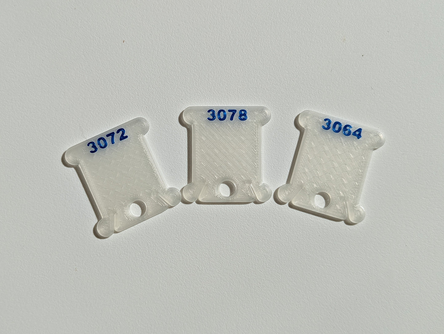 The Boss Bobbins - 2mm Floss Bobbins with Imprinted Numbers - Full Standard DMC Set