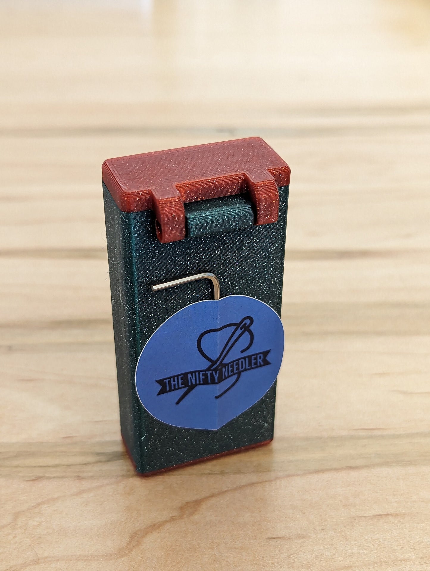 The NEW Nifty Needler  - Magnetic Needle Case  - Atomic Purple